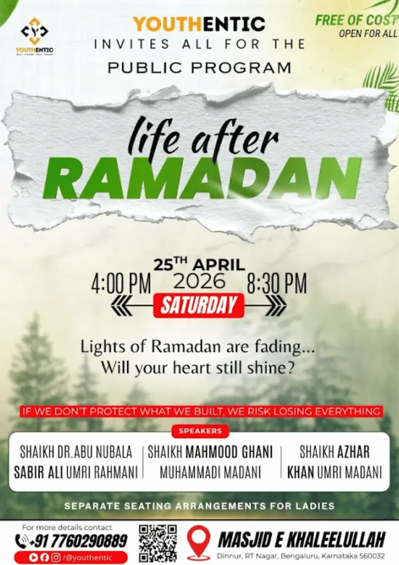 Youthentic Event - Life After Ramadan